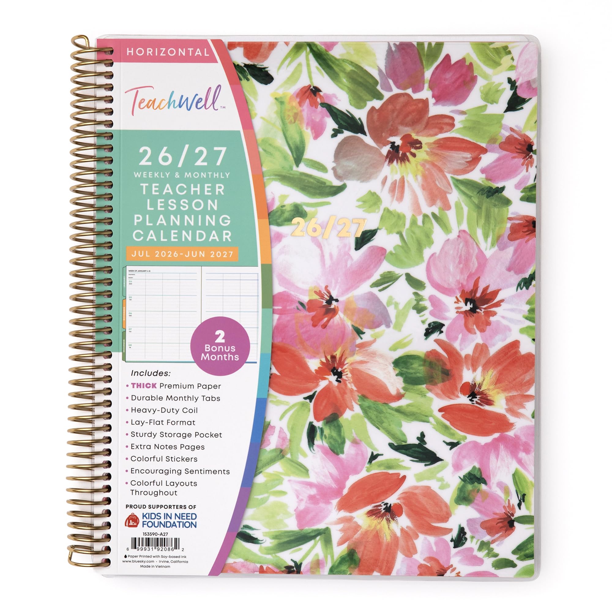 Amazon.com : Blue Sky 2026-2027 Weekly & Monthly Academic Planner